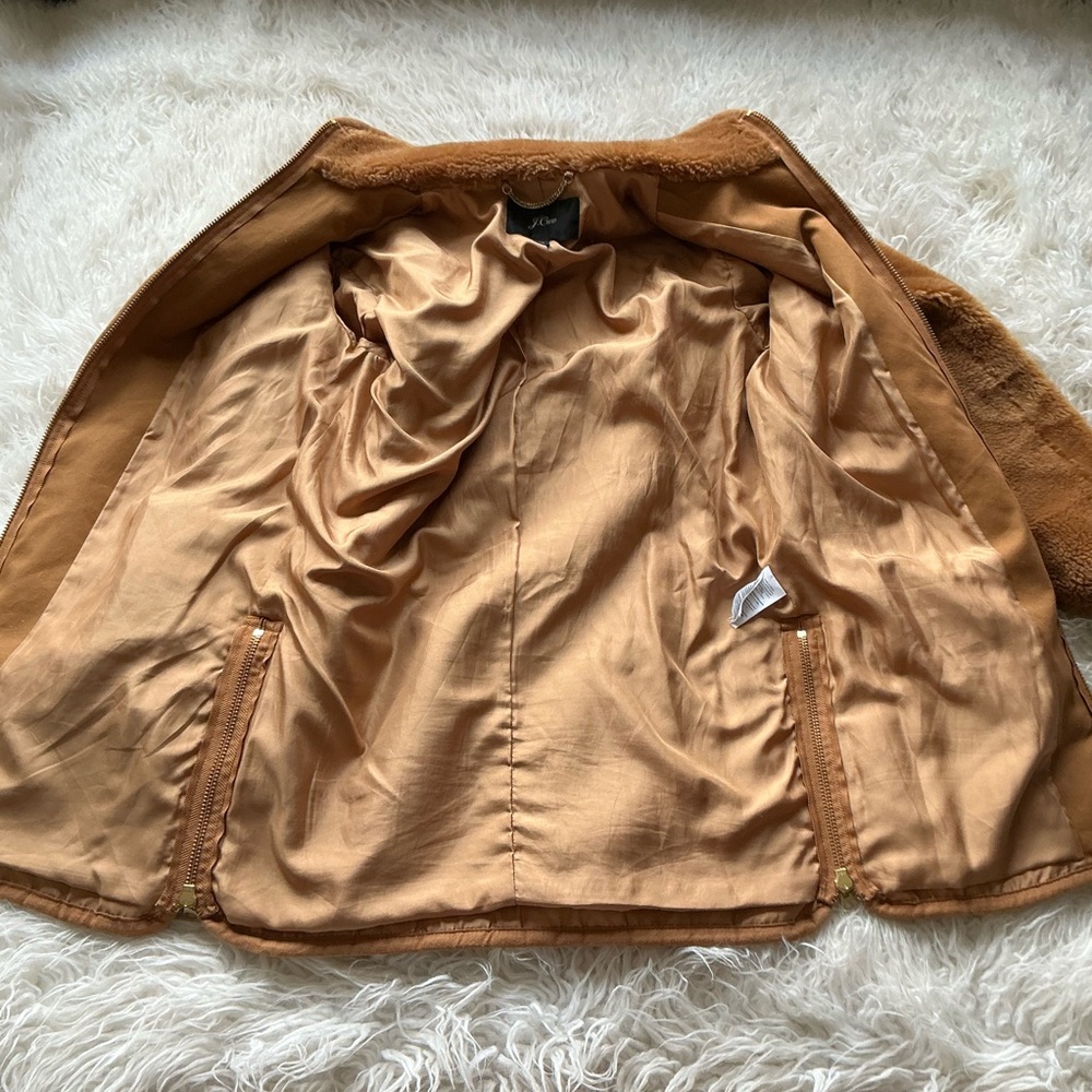 J Crew Zip-up Teddy/Plush Fleece Coat‎ - Picture 3 of 6
